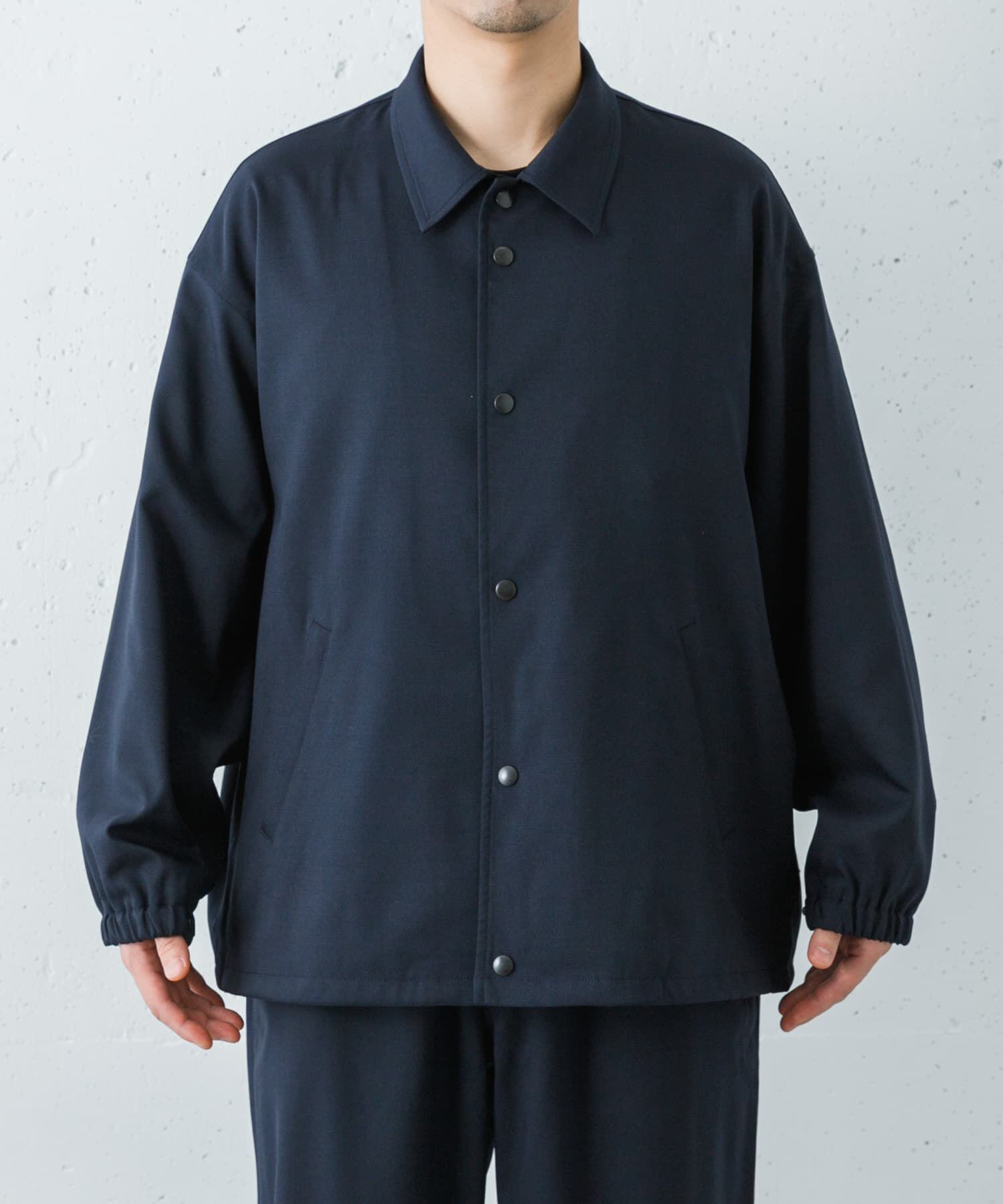 URBAN RESEARCH「Wide Dad　COACH JACKET」|ノーカラーコート|