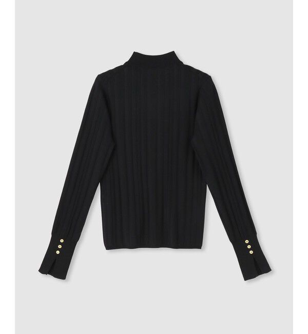 allureville「ストライプモックネックプルオーバー」|ニット・セーター|