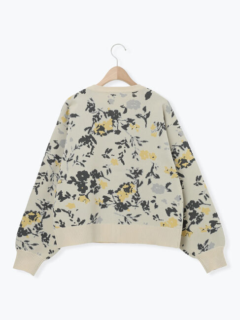 Samansa Mos2「花柄スポンディッシュニットカーディガン」|カーディガン|