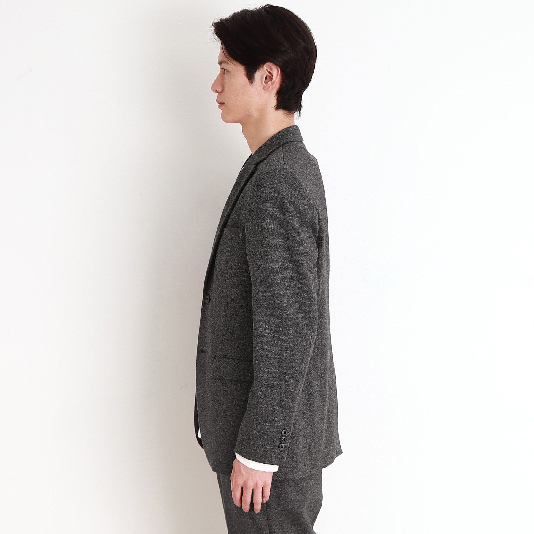 THE SHOP TK「TRポンチカルゼジャケット セットアップ可／ストレッチ」|テーラードジャケット|