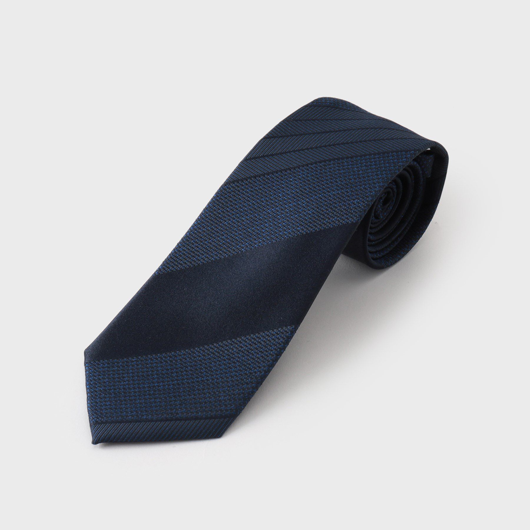 THE SHOP TK「シャドーパターンアソート柄ネクタイ アーガイル／千鳥」|ネクタイ・蝶ネクタイ|ネイビー(394)