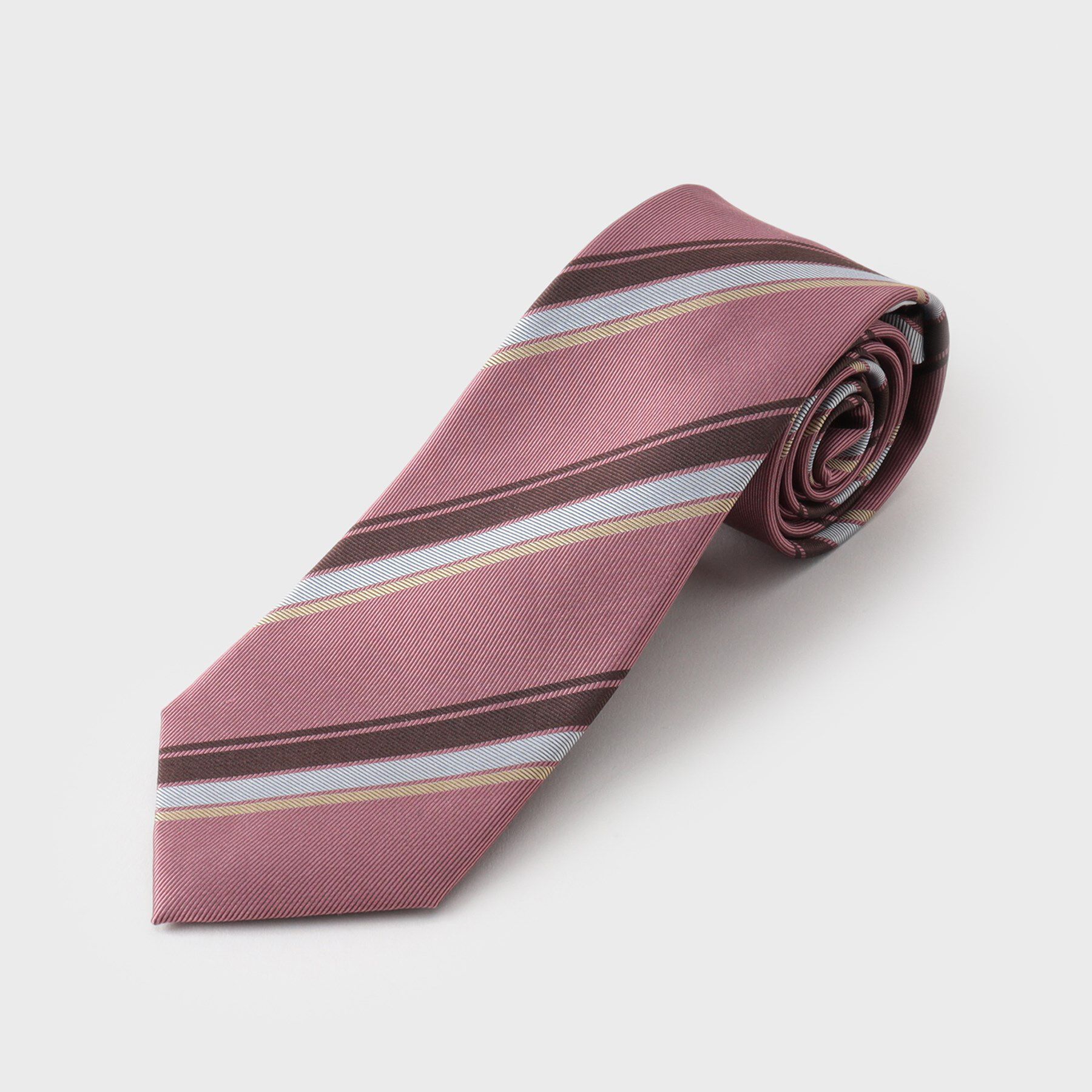 THE SHOP TK「ストラップ柄ネクタイ ヘリンボン／レジメンタル」|ネクタイ・蝶ネクタイ|ピンク(671)