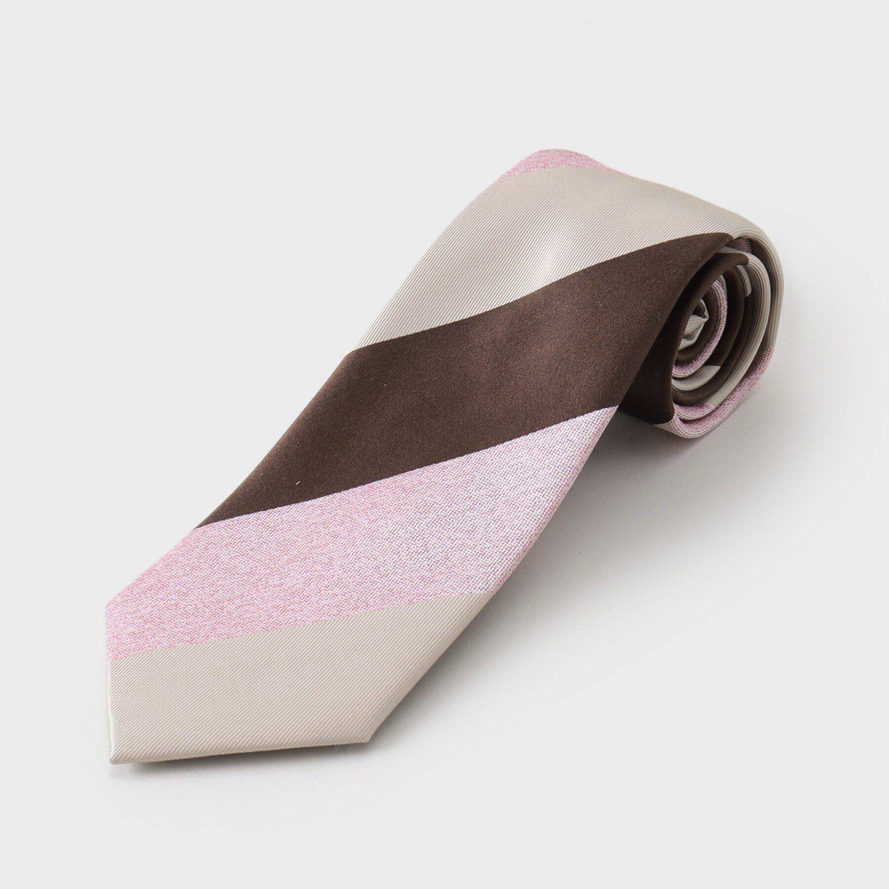THE SHOP TK「3段ストライプ柄ネクタイ」|ネクタイ・蝶ネクタイ|ピンク(371)