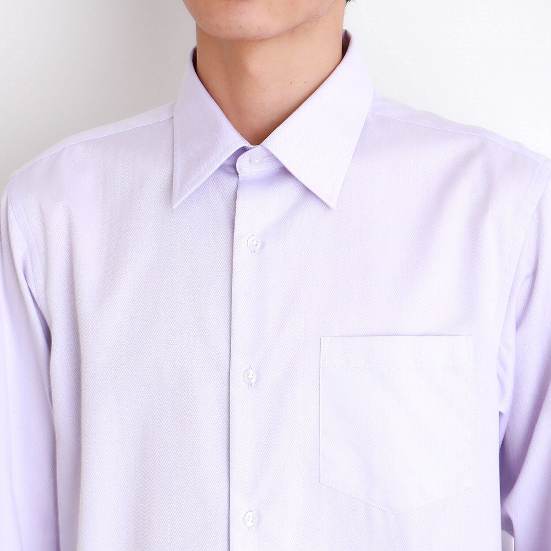 THE SHOP TK「ドレスへリンボンシャツ」|シャツ・ブラウス|