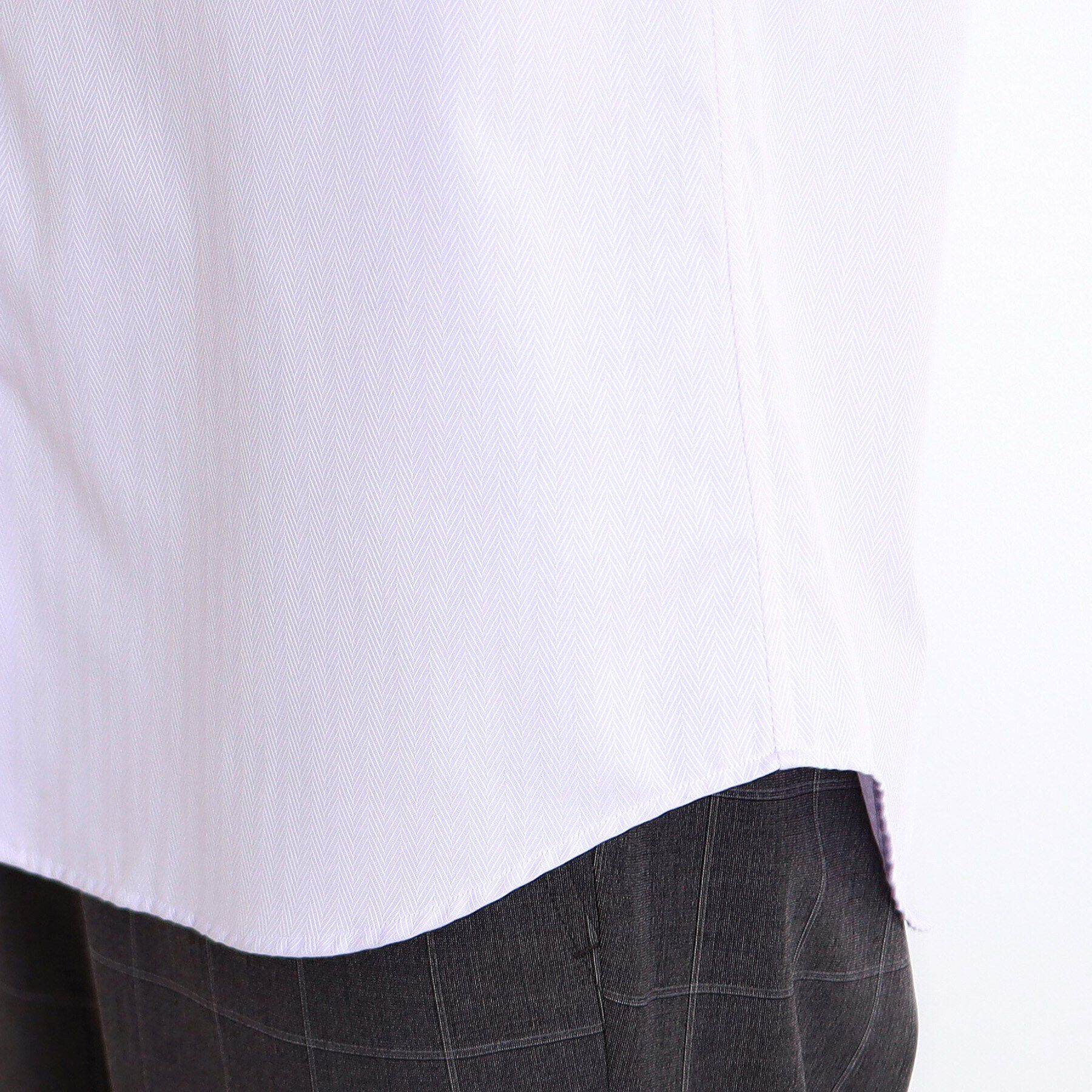 THE SHOP TK「ドレスへリンボンシャツ」|シャツ・ブラウス|