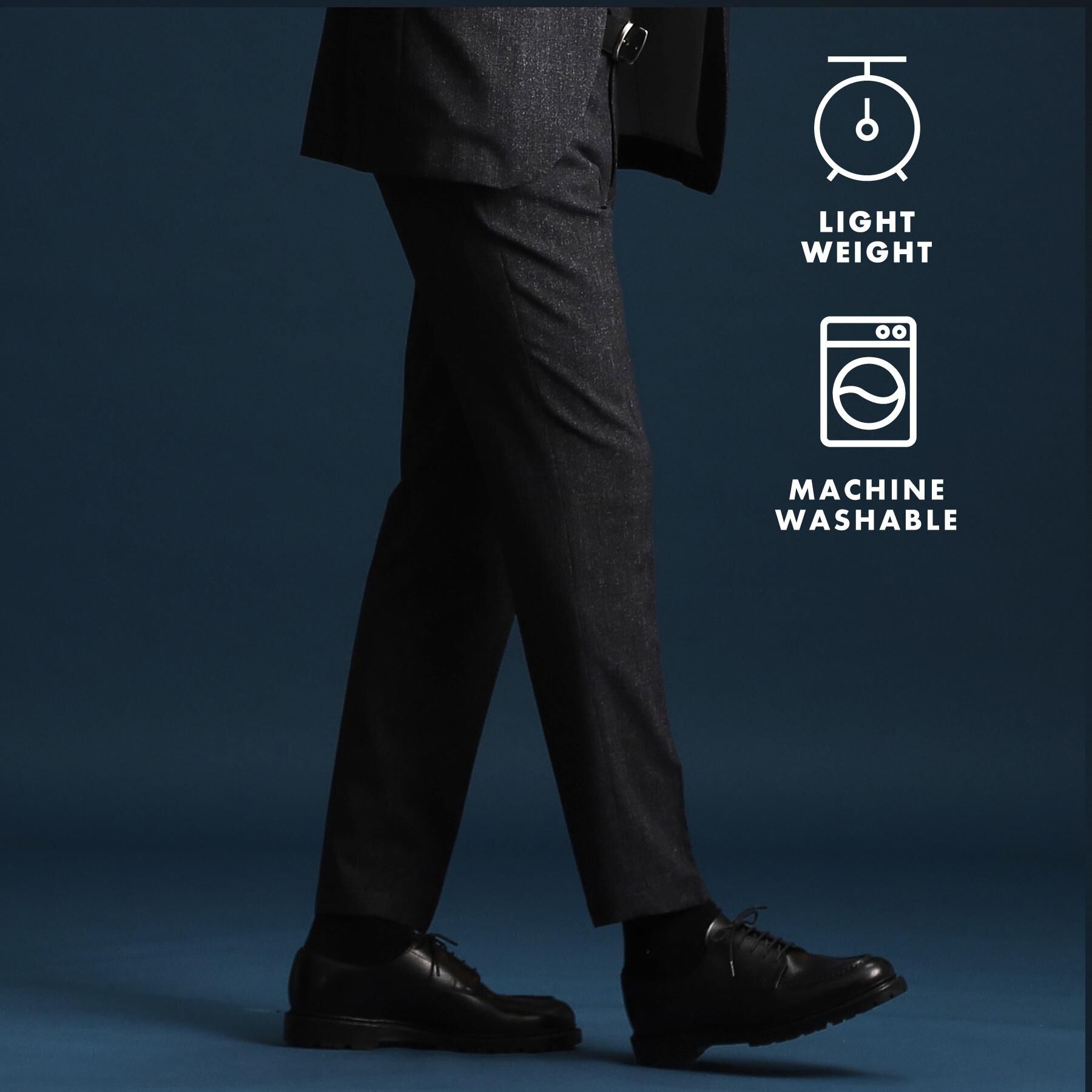 THE SHOP TK「AVANT AIR メッシュスラックス セットアップ可」|その他|チャコールグレー(0