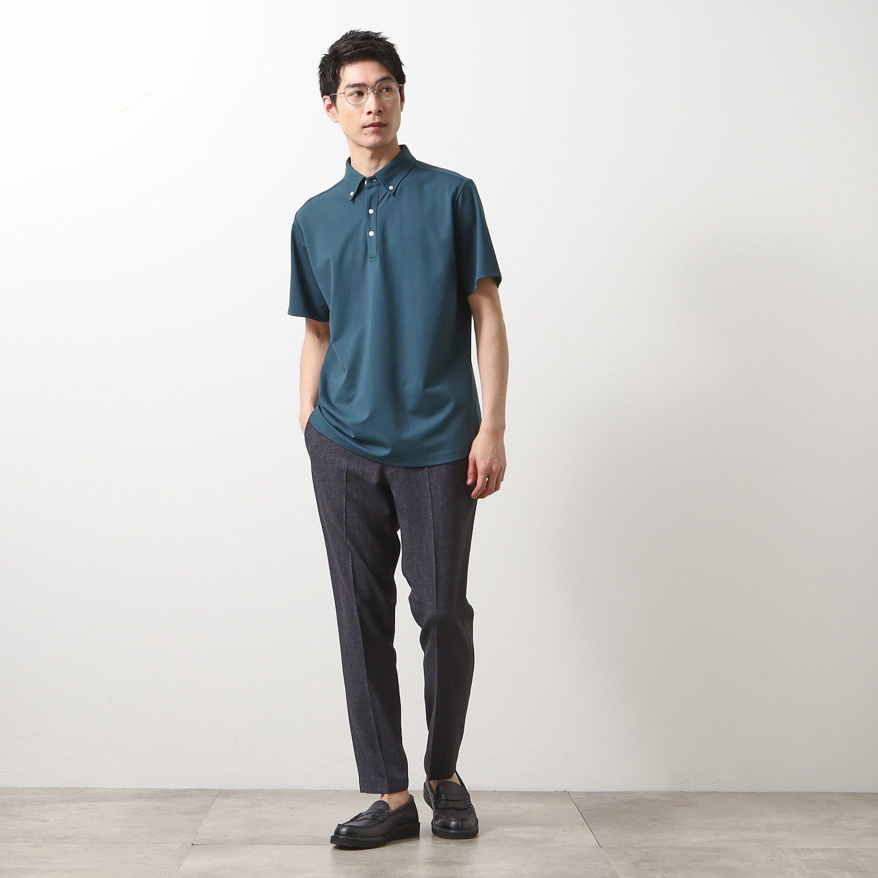 THE SHOP TK「アイスカノコポロシャツ 接触冷感/ビジネス対応」|ポロシャツ|