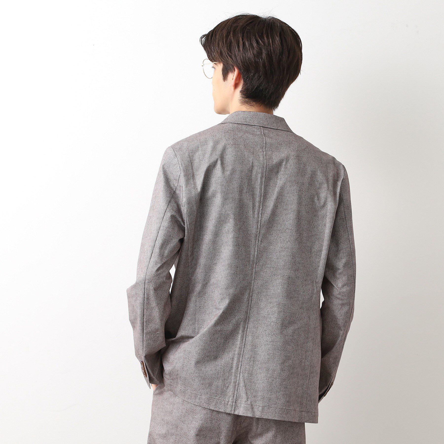 THE SHOP TK「スマートムーブメッシュバーズアイジャケット【軽量/洗濯機OK/セットアップ可】」|テーラードジャケット|