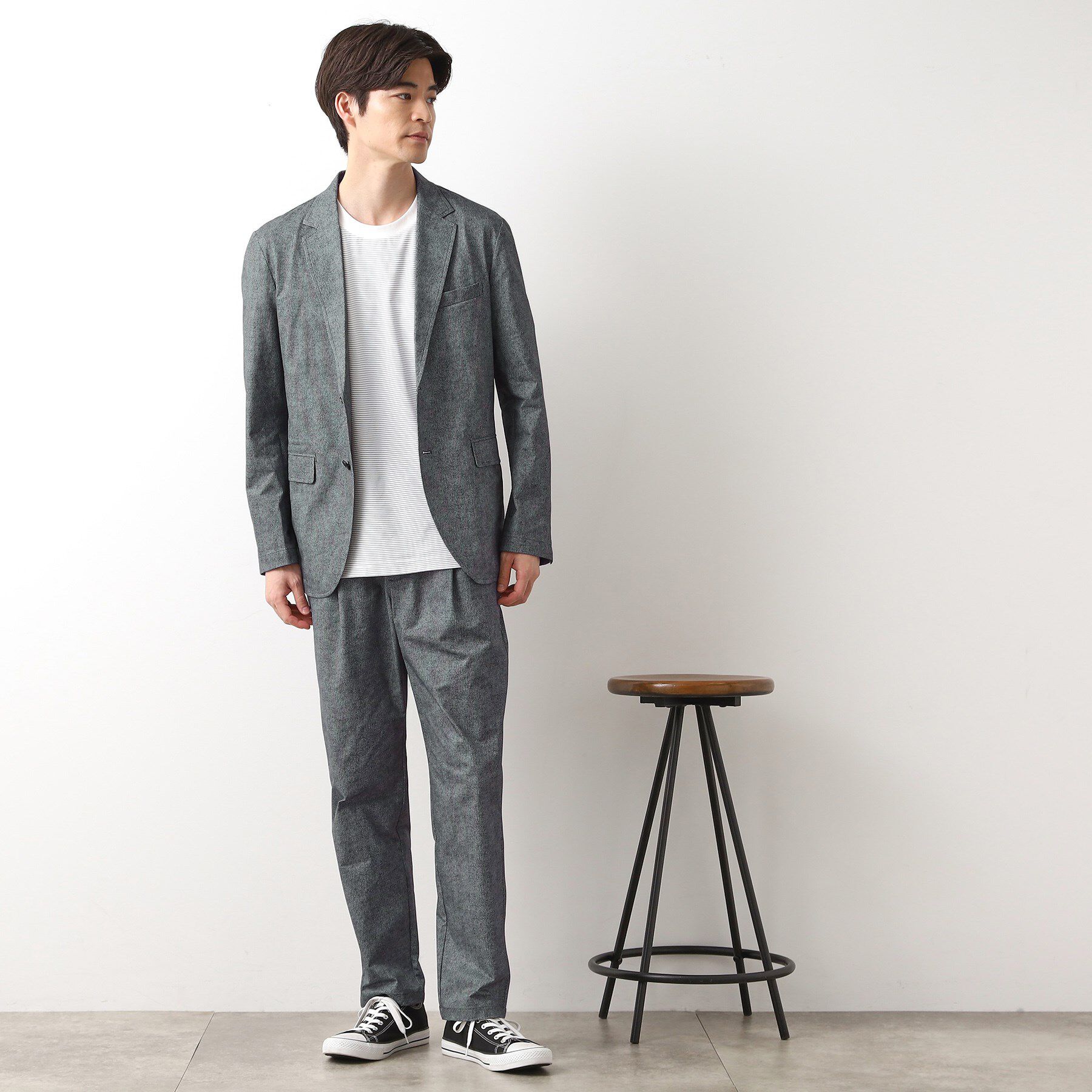 THE SHOP TK「スマートムーブメッシュバーズアイイージーパンツ　【軽量/洗濯機OK/セットアップ可】」|その他|