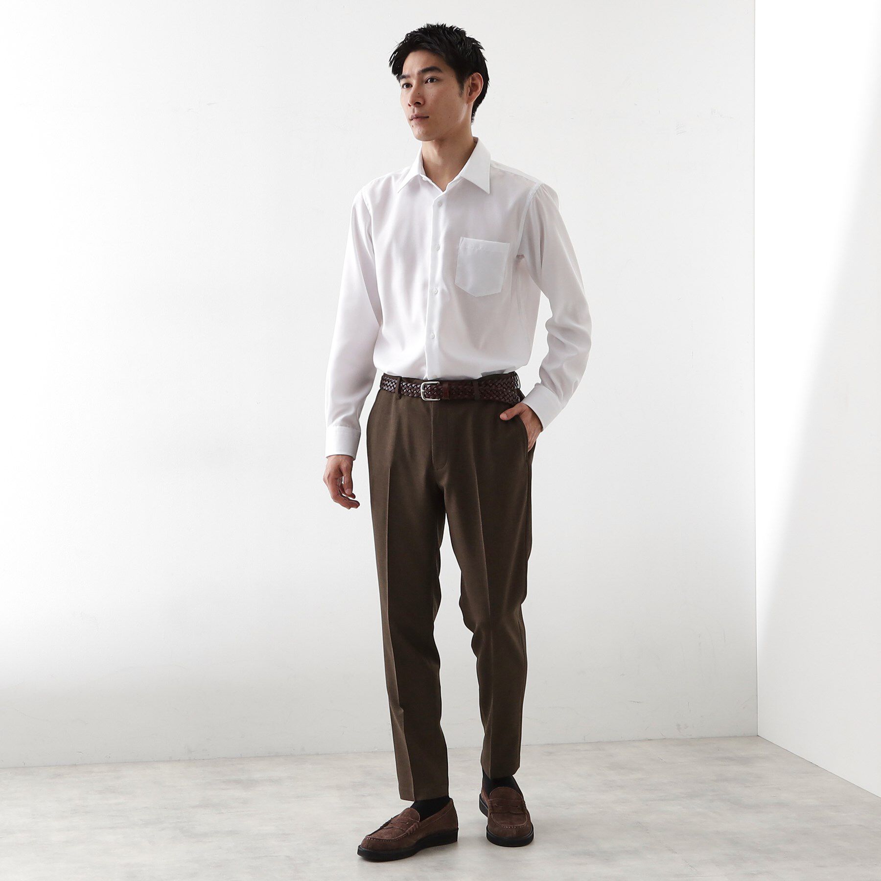 THE SHOP TK「ドレスヘリンボーンシャツ」|シャツ・ブラウス|