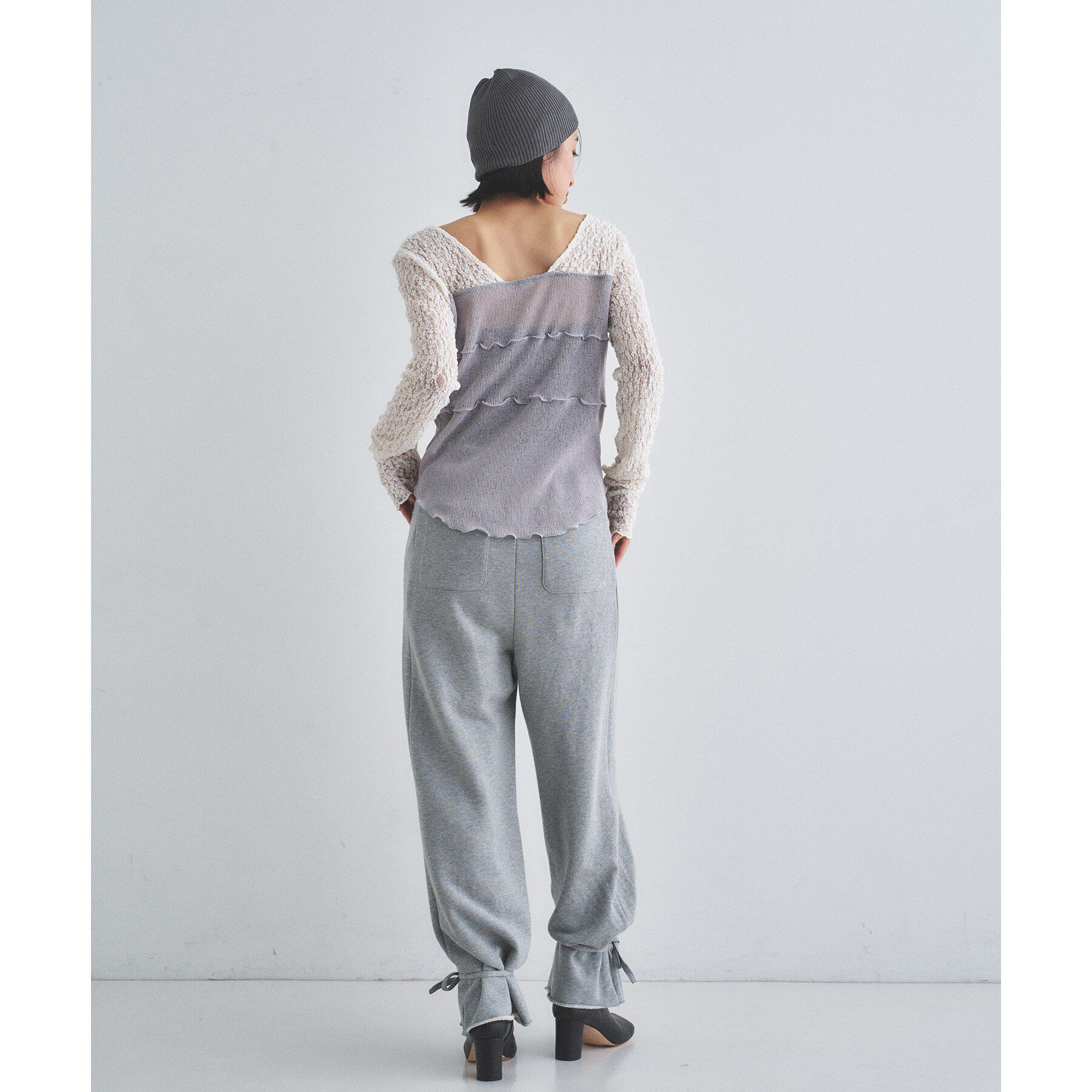 CODE A「【Re】sensual lace sheer top」|Tシャツ・カットソー|