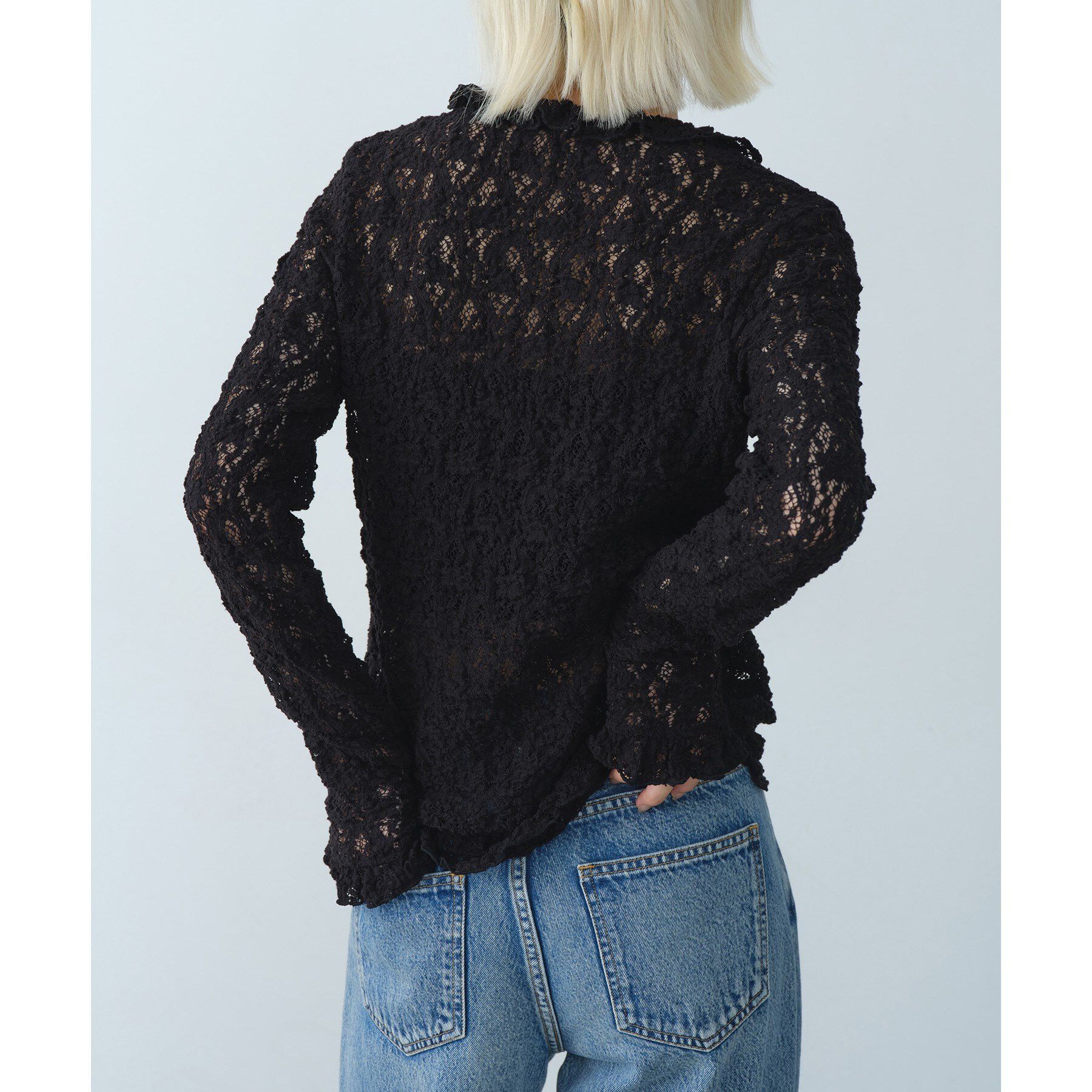CODE A「【Re】fluffy lace blouse」|シャツ・ブラウス|