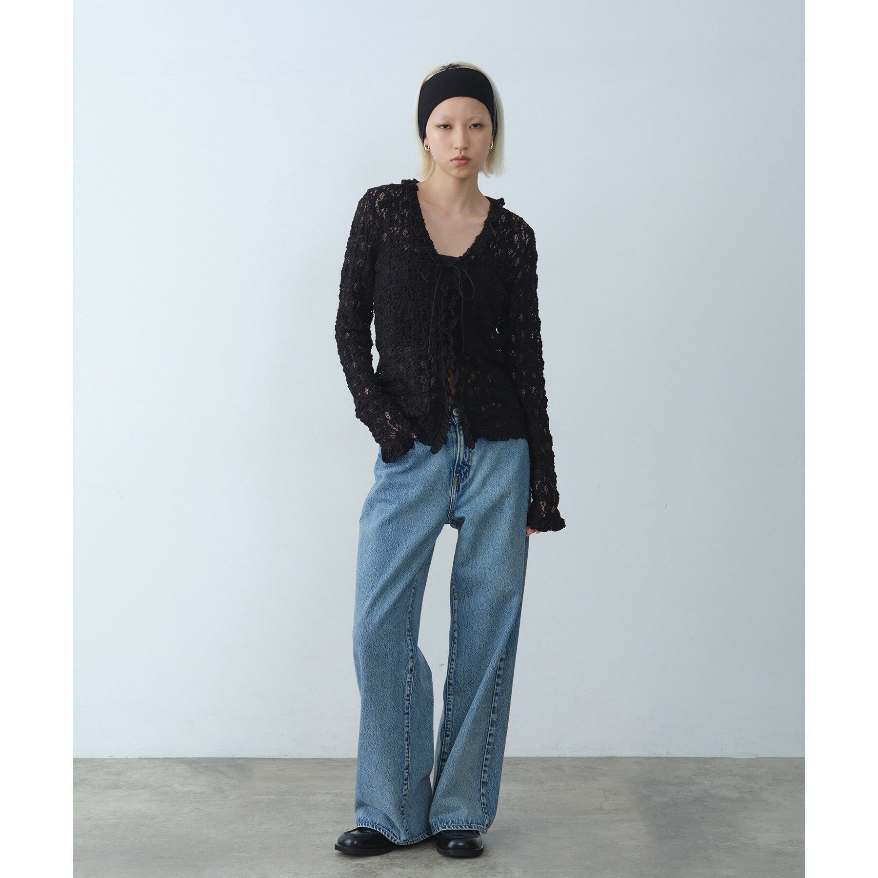 CODE A「【Re】fluffy lace blouse」|シャツ・ブラウス|