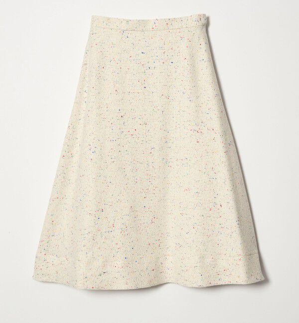 UNITED ARROWS「シルクネップ ツイードライク スカート」|フレア|