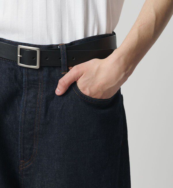 MONKEY TIME「デニム シンチ バックル スーパー バギー パンツ」|チノ|