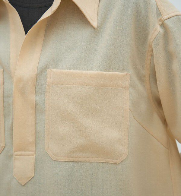 MACPHEE「ウールジョーゼット プルオーバーシャツ」|シャツ・ブラウス|