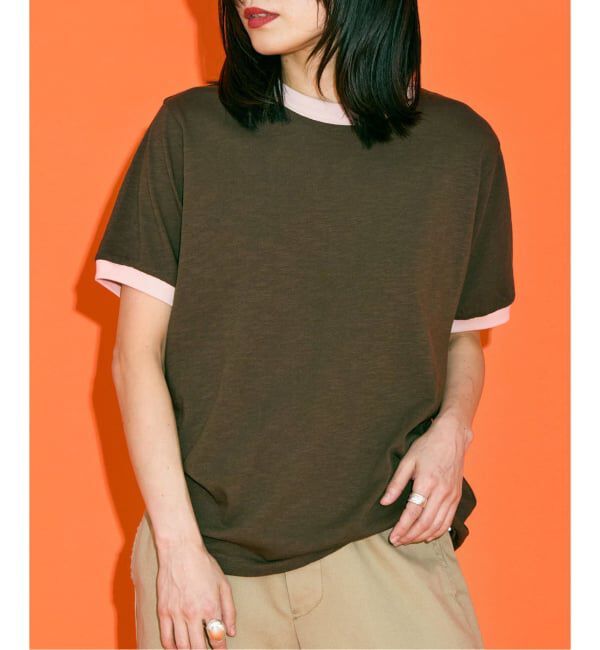  「[THE MOOD]リンガーTEE2」|Tシャツ・カットソー|ブラウン