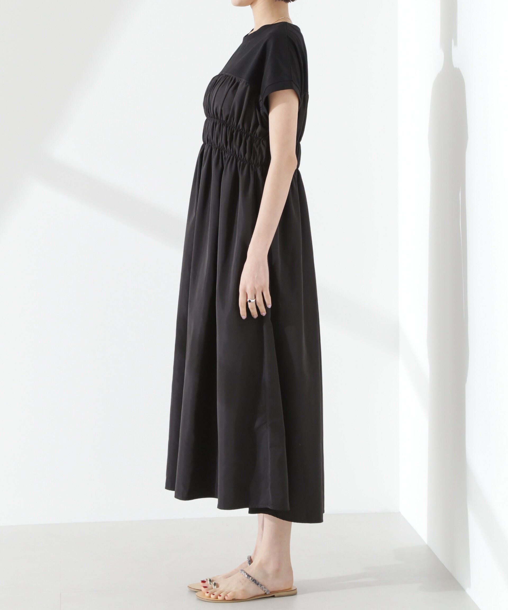 nano･universe「フロントシャーリングドッキングワンピース」|ワンピース|