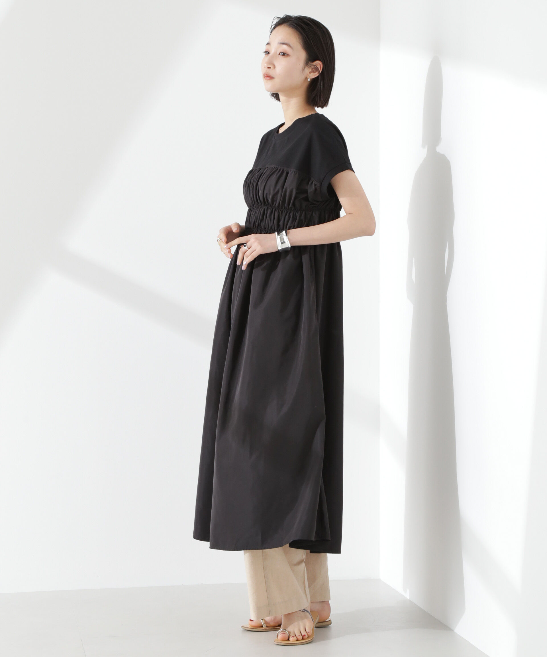 nano･universe「フロントシャーリングドッキングワンピース」|ワンピース|