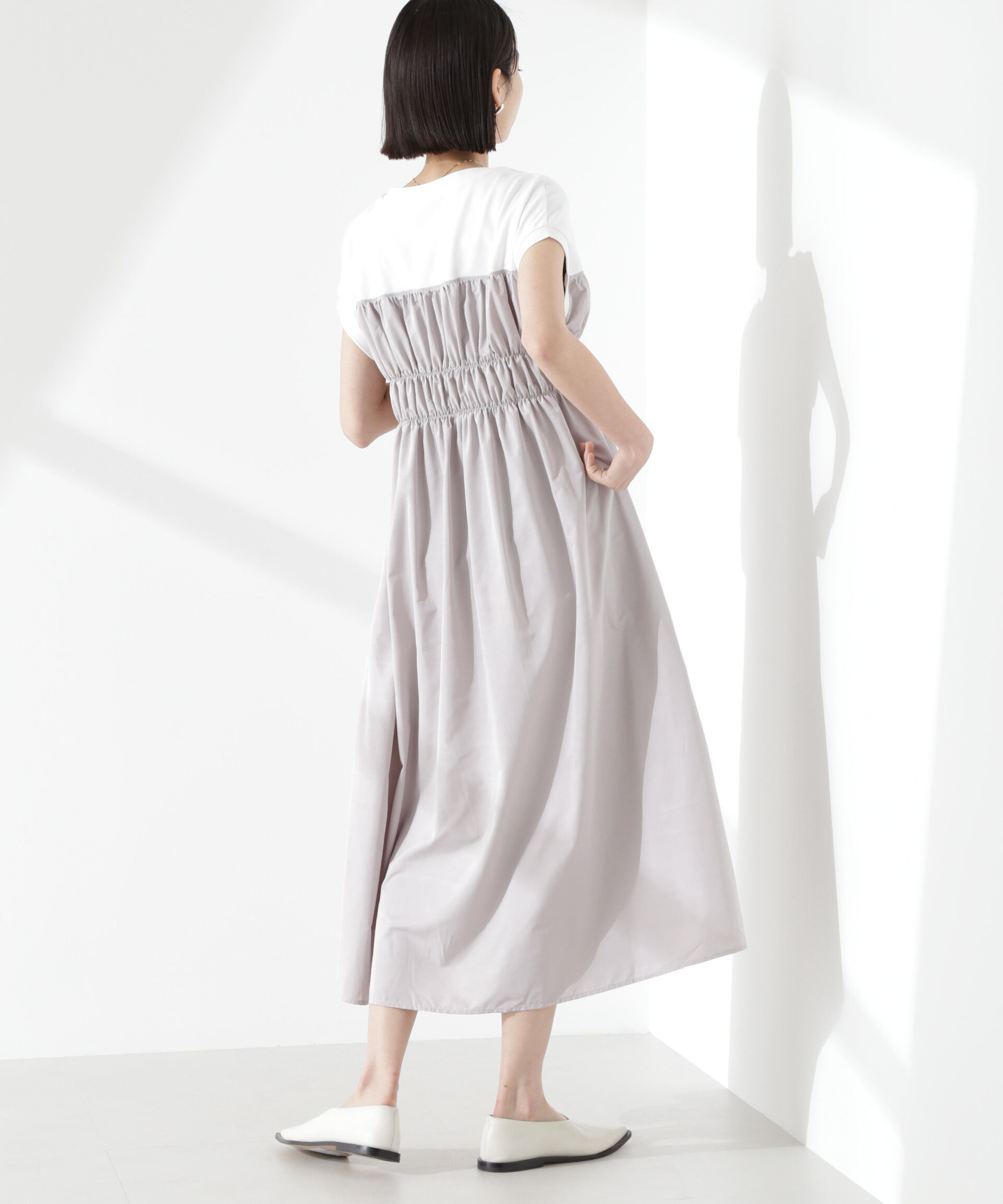 nano･universe「フロントシャーリングドッキングワンピース」|ワンピース|