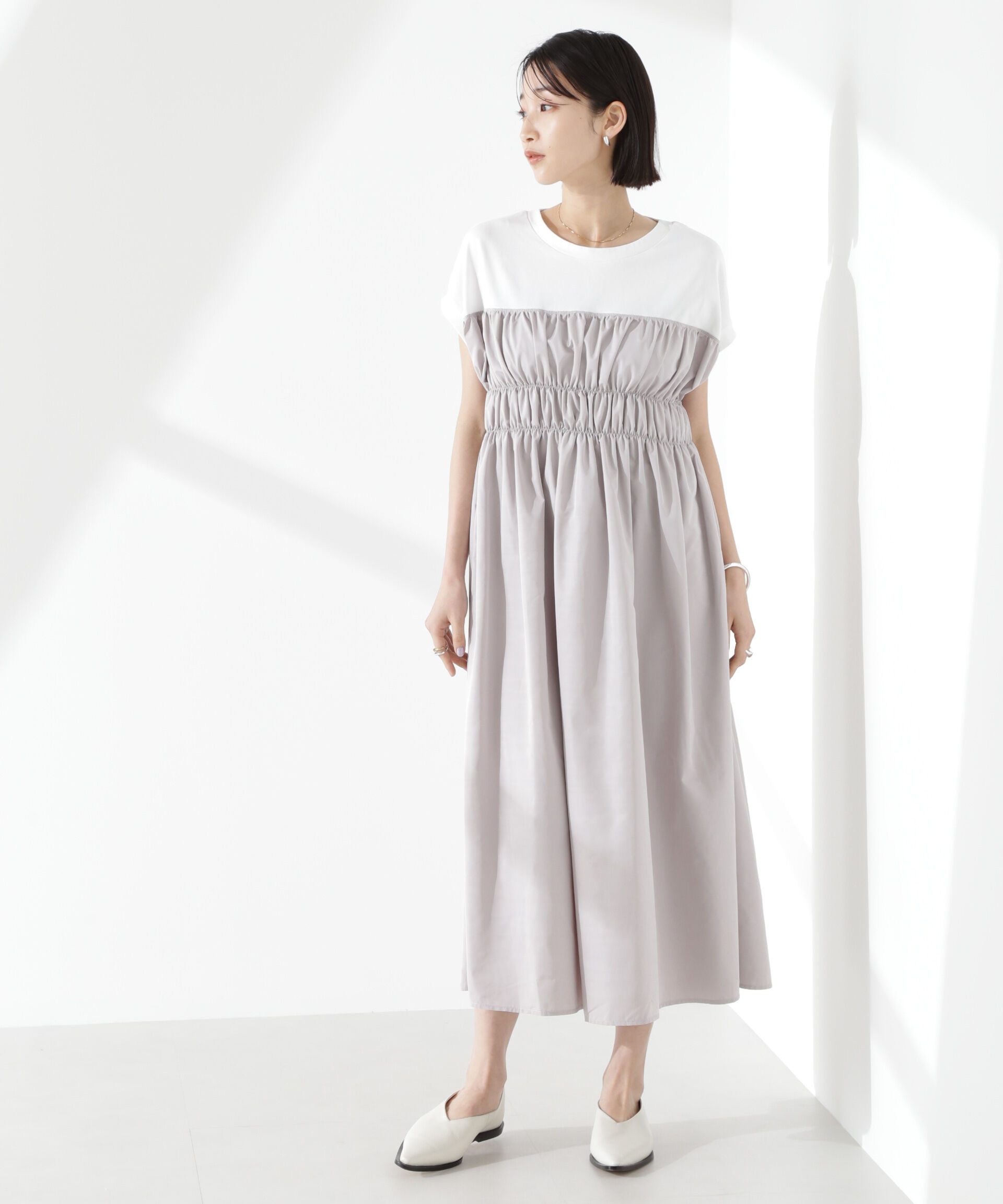 nano･universe「フロントシャーリングドッキングワンピース」|ワンピース|