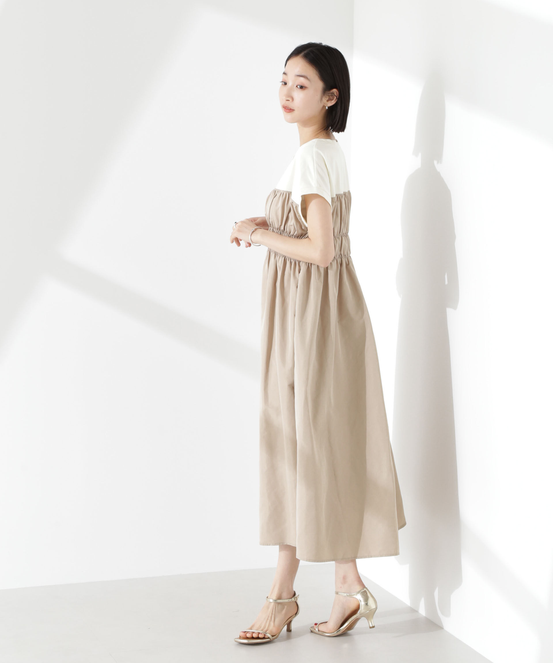 nano･universe「フロントシャーリングドッキングワンピース」|ワンピース|