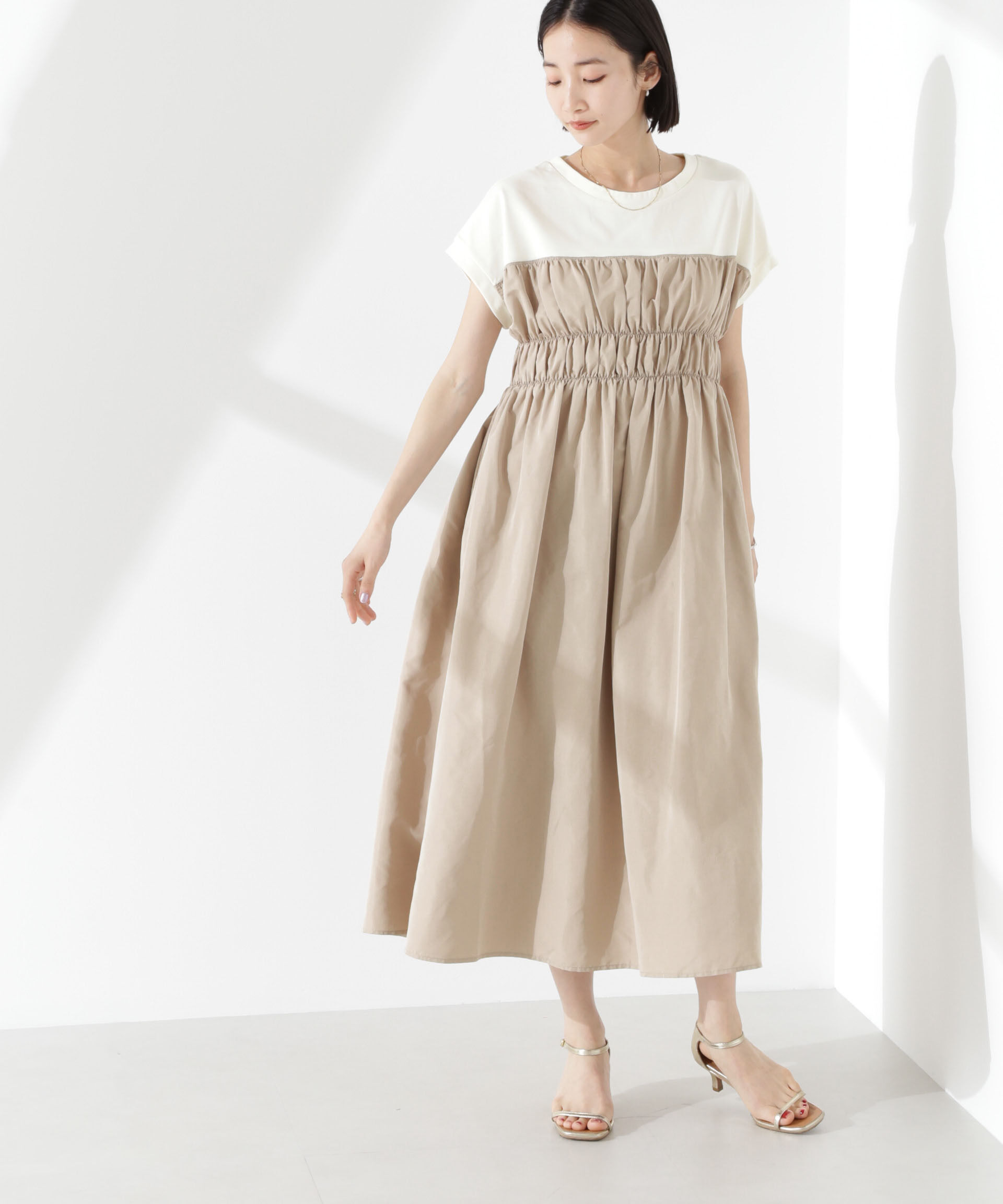 nano･universe「フロントシャーリングドッキングワンピース」|ワンピース|