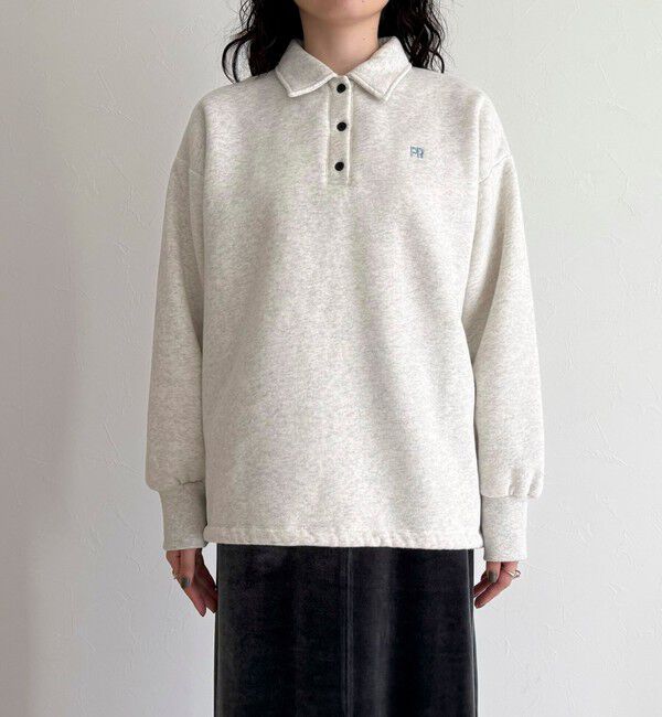 fredy emue「FR刺繍衿付き起毛スウェットプルオーバー」|スウェット・ジャージ|