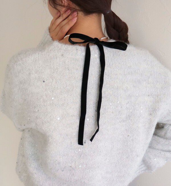 fredy emue「グラデパールリボンネックレス」|ネックレス|