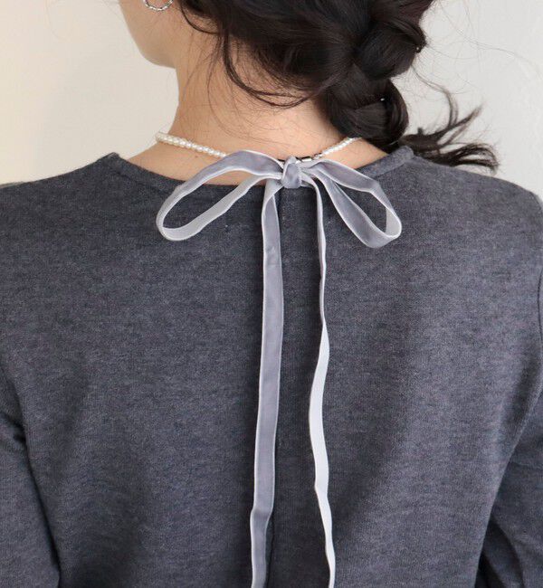 fredy emue「グラデパールリボンネックレス」|ネックレス|