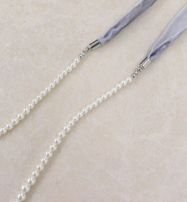 fredy emue「グラデパールリボンネックレス」|ネックレス|