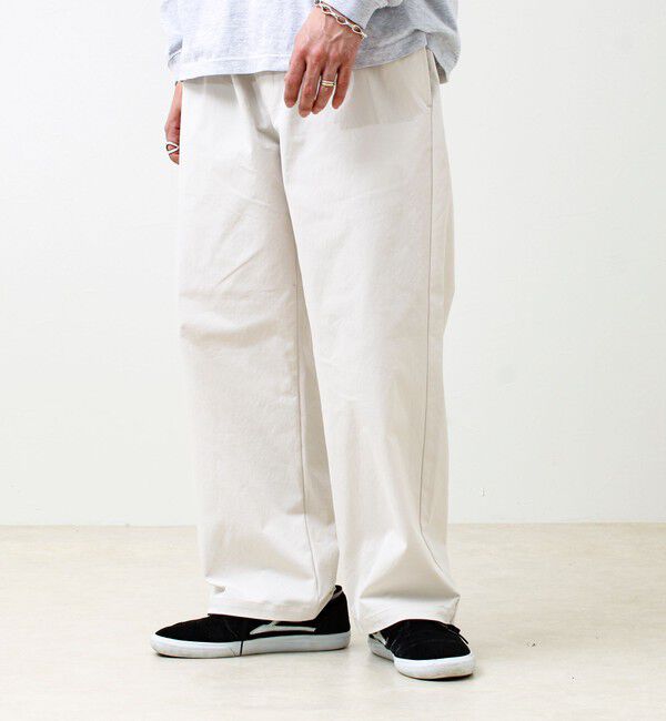 GLOSTER「【色で選べる/ユニセックス対応】GOODNESS イージーパンツ」|チノ|