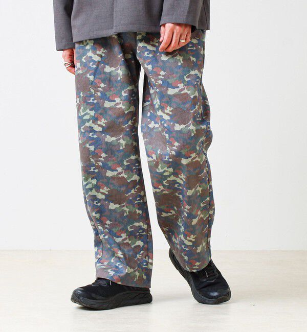GLOSTER「【色で選べる/ユニセックス対応】GOODNESS イージーパンツ」|チノ|カモフラージュ