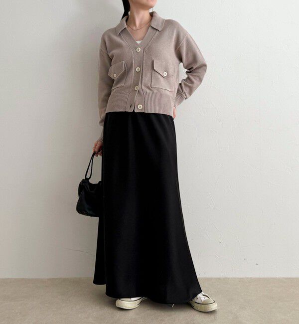 fredy emue「コットン衿付きVネックカーディガン」|カーディガン|