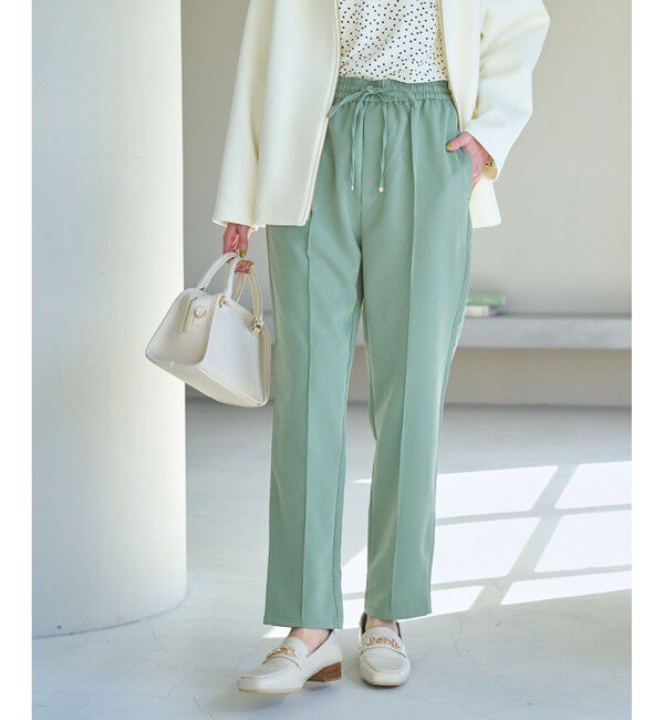 Rope&rsquo;Picnic「ステファニージョグパンツ」|チノ|グリーン