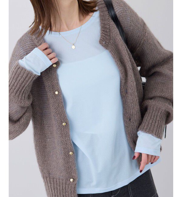 Rope&rsquo;Picnic「シアーカットクルーネックプルオーバー」|Tシャツ・カットソー|サックス