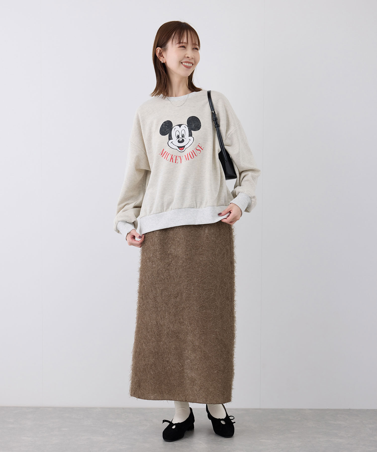 Rope&rsquo;Picnic「フェザーラメアイラインロングスカート」|スカート|