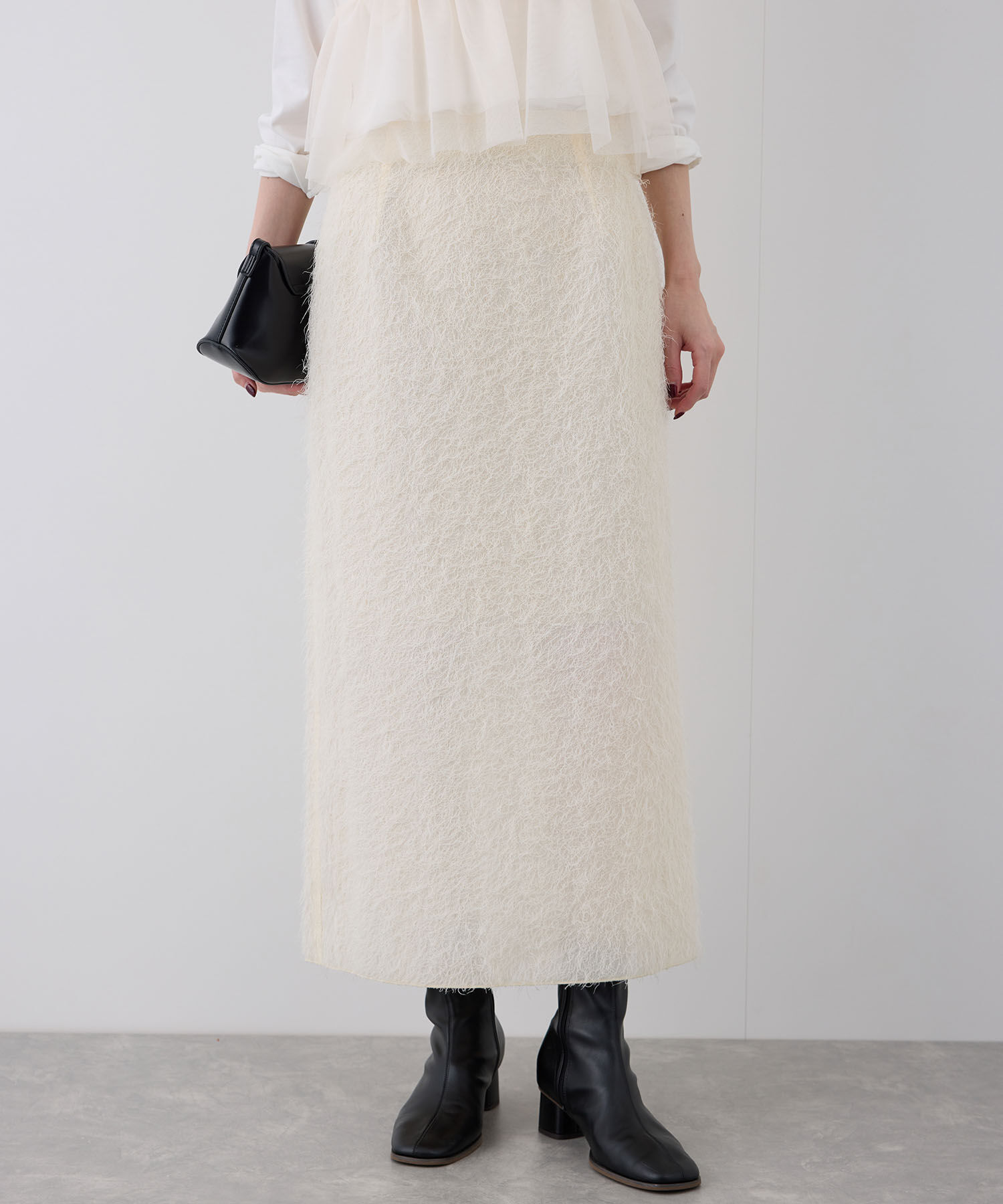 Rope&rsquo;Picnic「フェザーラメアイラインロングスカート」|スカート|