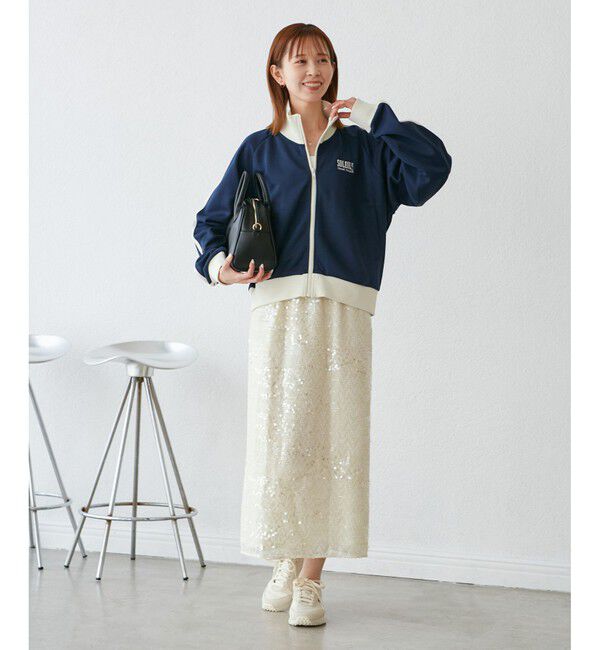 Rope&rsquo;Picnic「スパンコールアイラインスカート」|スカート|