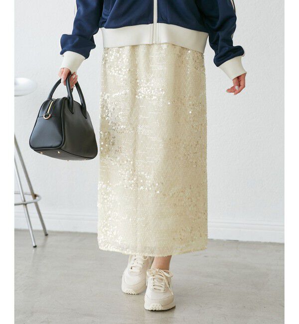 Rope&rsquo;Picnic「スパンコールアイラインスカート」|スカート|