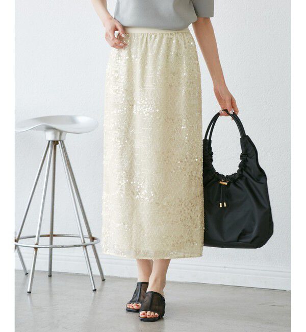 Rope&rsquo;Picnic「スパンコールアイラインスカート」|スカート|