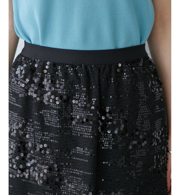 Rope&rsquo;Picnic「スパンコールアイラインスカート」|スカート|