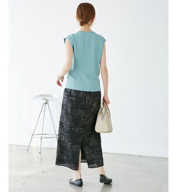 Rope&rsquo;Picnic「スパンコールアイラインスカート」|スカート|