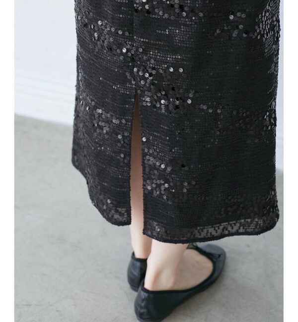 Rope&rsquo;Picnic「スパンコールアイラインスカート」|スカート|