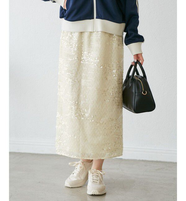 Rope&rsquo;Picnic「スパンコールアイラインスカート」|スカート|オフサブ