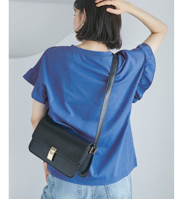 Rope&rsquo;Picnic「袖フリルカレッジロゴTシャツ」|Tシャツ・カットソー|