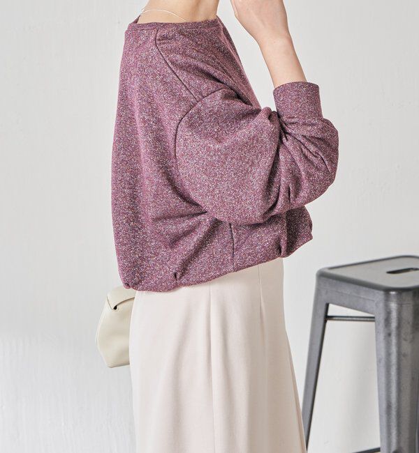  「裾バルーンラメスウエット」|Tシャツ・カットソー|