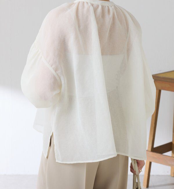 「スキッパーシアーブラウス」|シャツ・ブラウス|