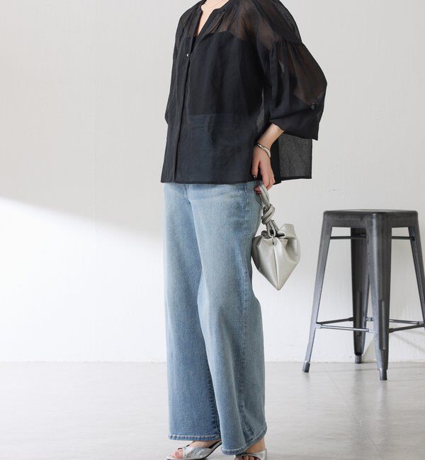  「スキッパーシアーブラウス」|シャツ・ブラウス|