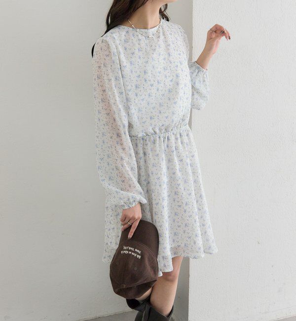  「カシュクールフラワーミニワンピース」|ワンピース|